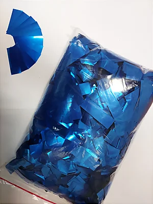 Производство и продажа конфетти металлизированное СИНЕЕ (DEEP BLUE)